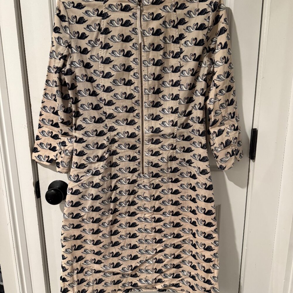 Boden Amber Swan Dress Corduroy (UK 12R / US 8R) (Great Condition)